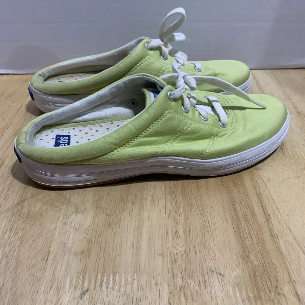 Keds Women Size 8.5 M Green Fashion‎ Sneakers Fabric